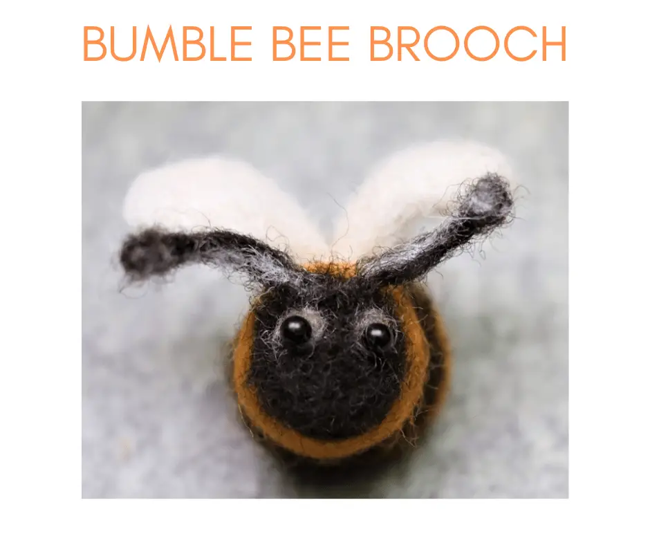 cute needle felted bumblee bee
